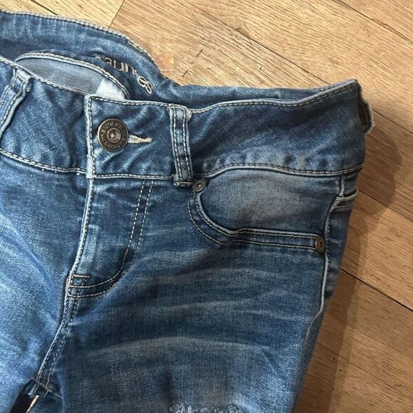 Maurices jeans skinny distressed holes size XS-R - Picture 3 of 8